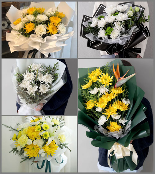 安徽蚌埠市五河县双忠庙镇白墩村白事花束代送